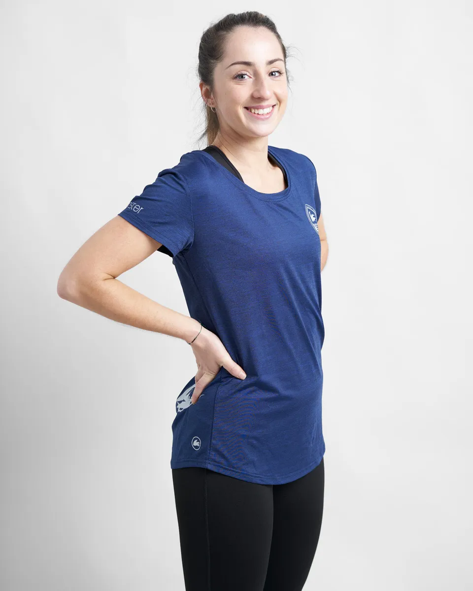 Rooster T-Shirt Femme Technique UV50+ Gris Pétrole