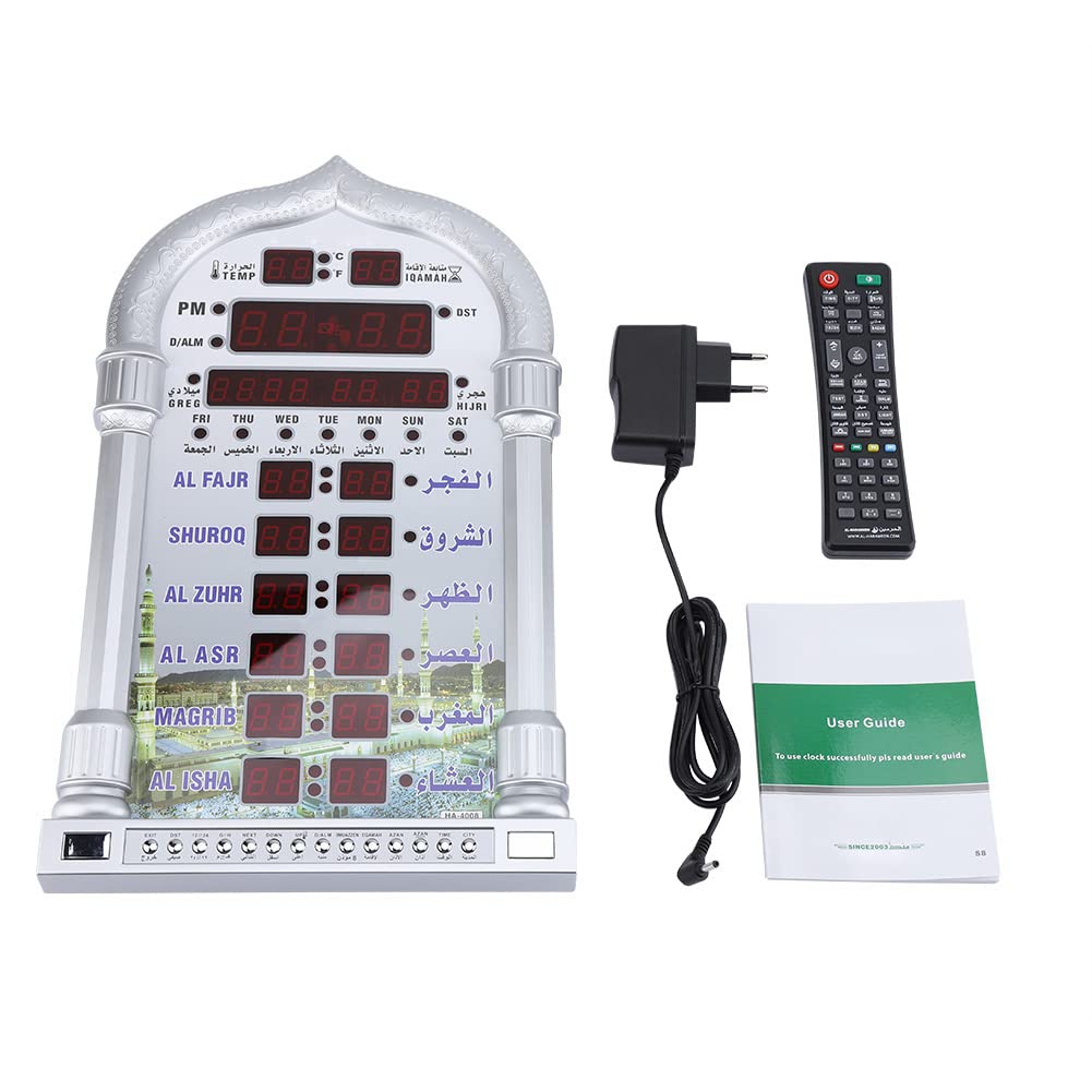 Jadeshay Horloge AZAN Prière Musulmane Automatique LED