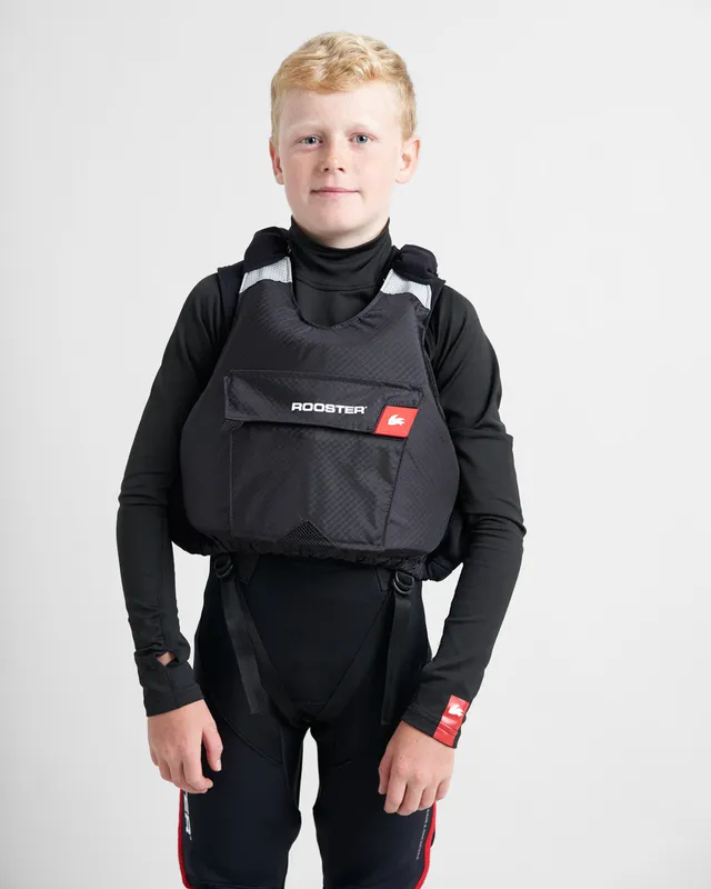 Rooster Buoyancy Aids gilet Junior Diamond noir 50N