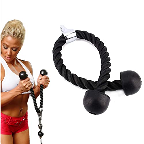 Ejoyous Sports Corde Triceps Poulie 70 cm Nylon Poignées Caoutchouc