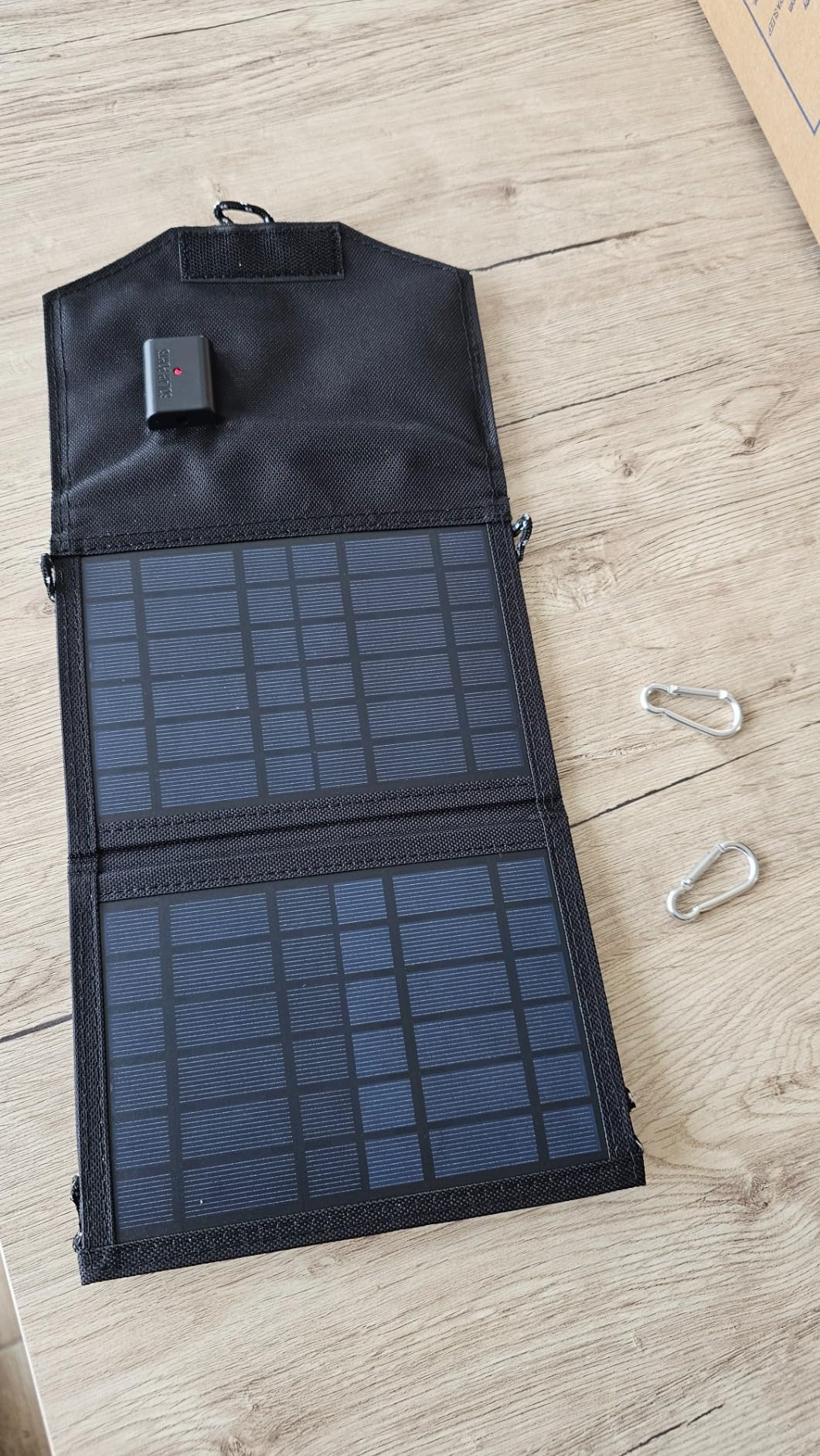 Jadeshay Solaire Photovoltaïque 15W panneau solaire pliable USB