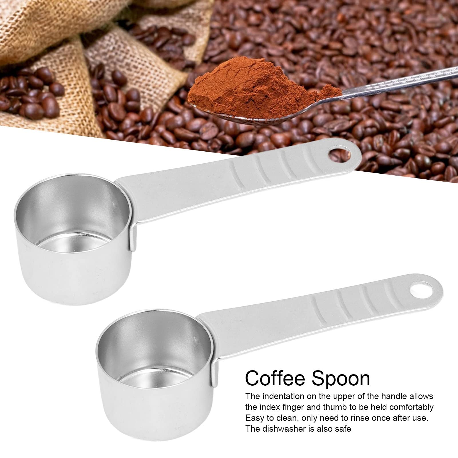 Tissting Cuillère Café Inox Mesure Poudre Lot 2