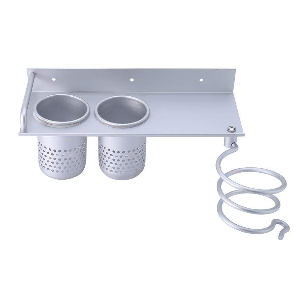 Ejoyous Bathroom support sèche-cheveux mural alu 29 cm