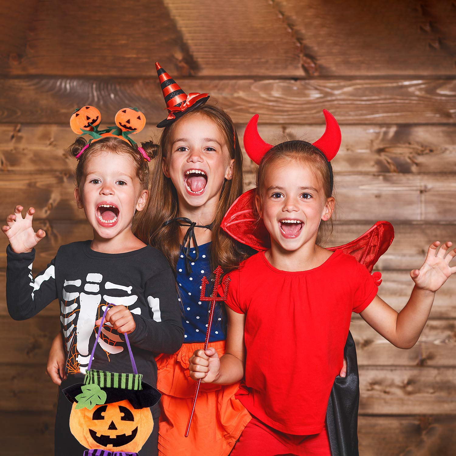 FEPITO Costume Citrouille Halloween Adulte 4 Pièces orange