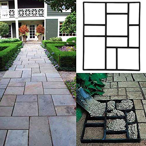 Ejoyous Garden moule pavage béton plastique 60x50 cm noir
