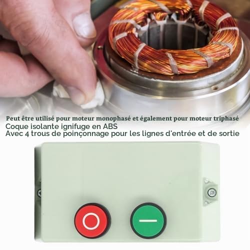 FTVOGUE Démarreur Magnétique 9-13A 220V 380V IP55