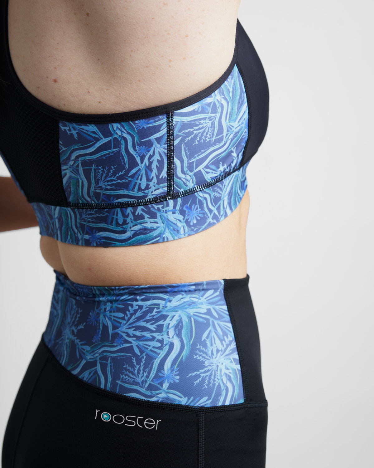 Rooster Tech Bottoms Short Taille Haute Femme Sea Grass UK6-8