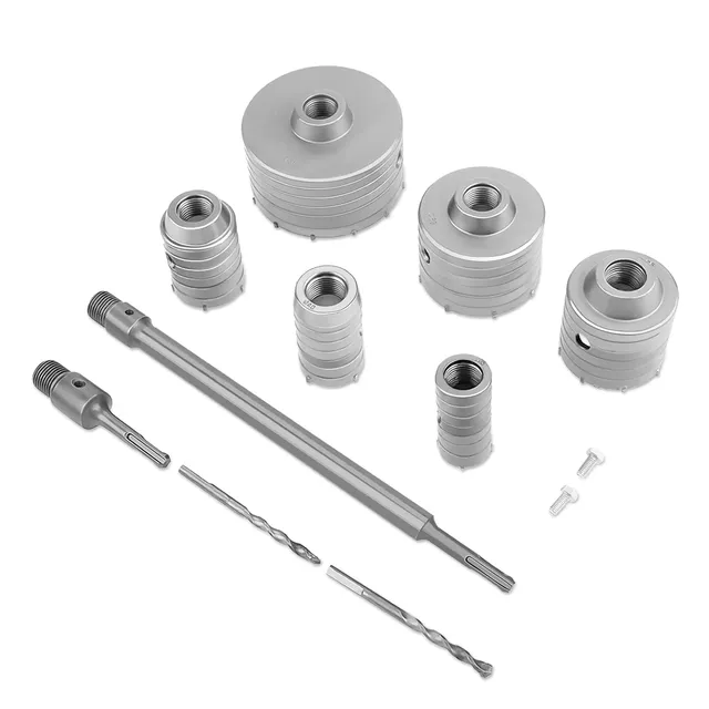 Ejoyous Scie Cloche Trépan Béton SDS 10 Pièces 110 mm