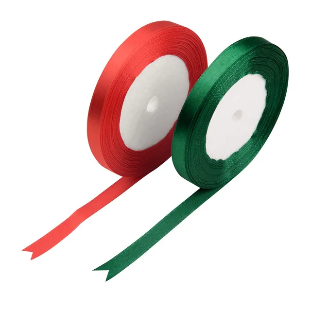 FEPITO ruban gros grain cerf sapin rouge vert 2x25m
