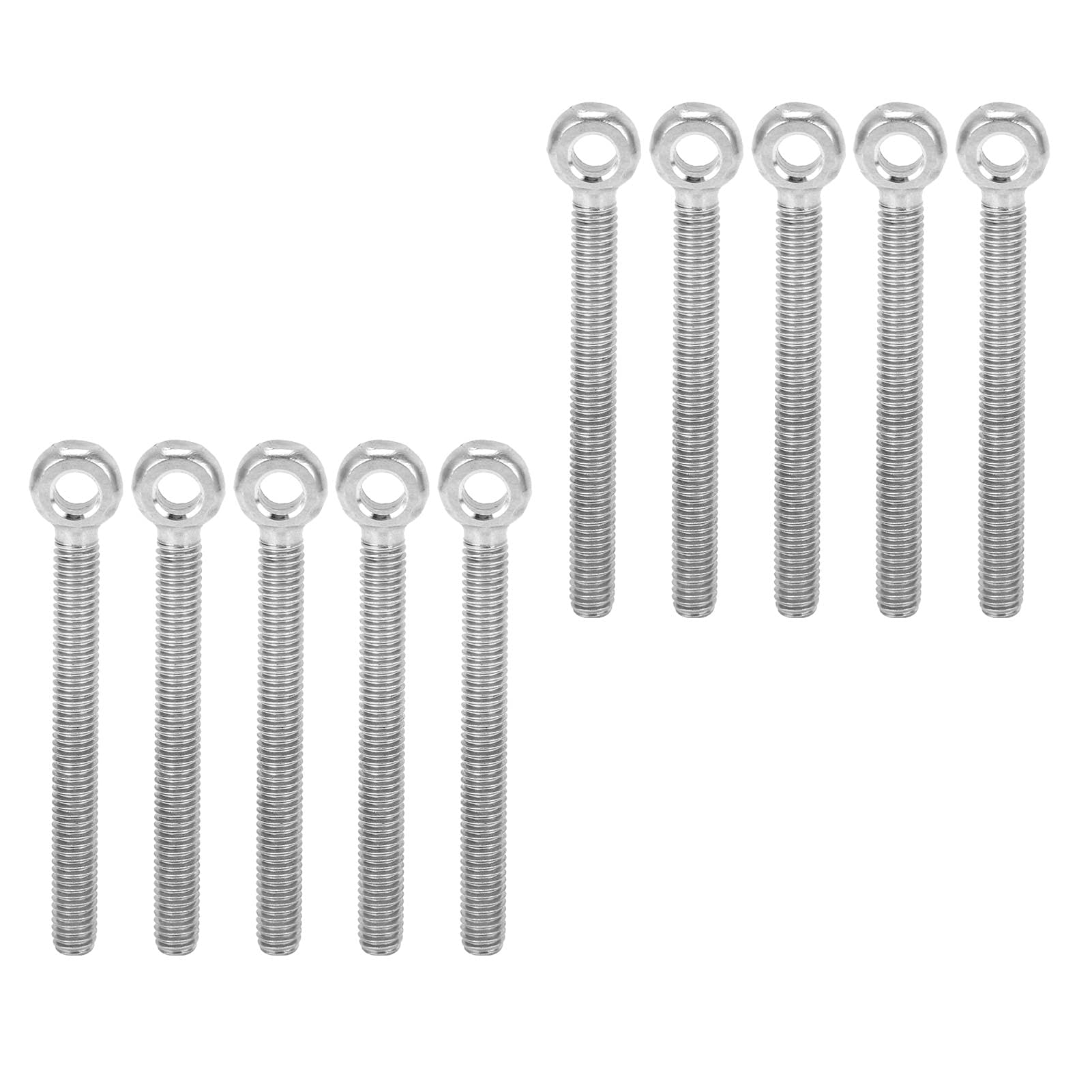 FTVOGUE M6x60 boulon à œil inox 304 lot de 10