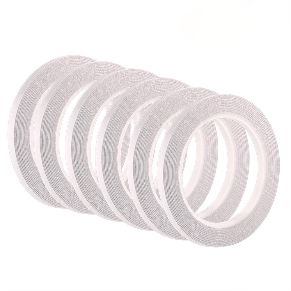 Fepito 6mmx25m Ruban Adhésif Double Face Lot de 6
