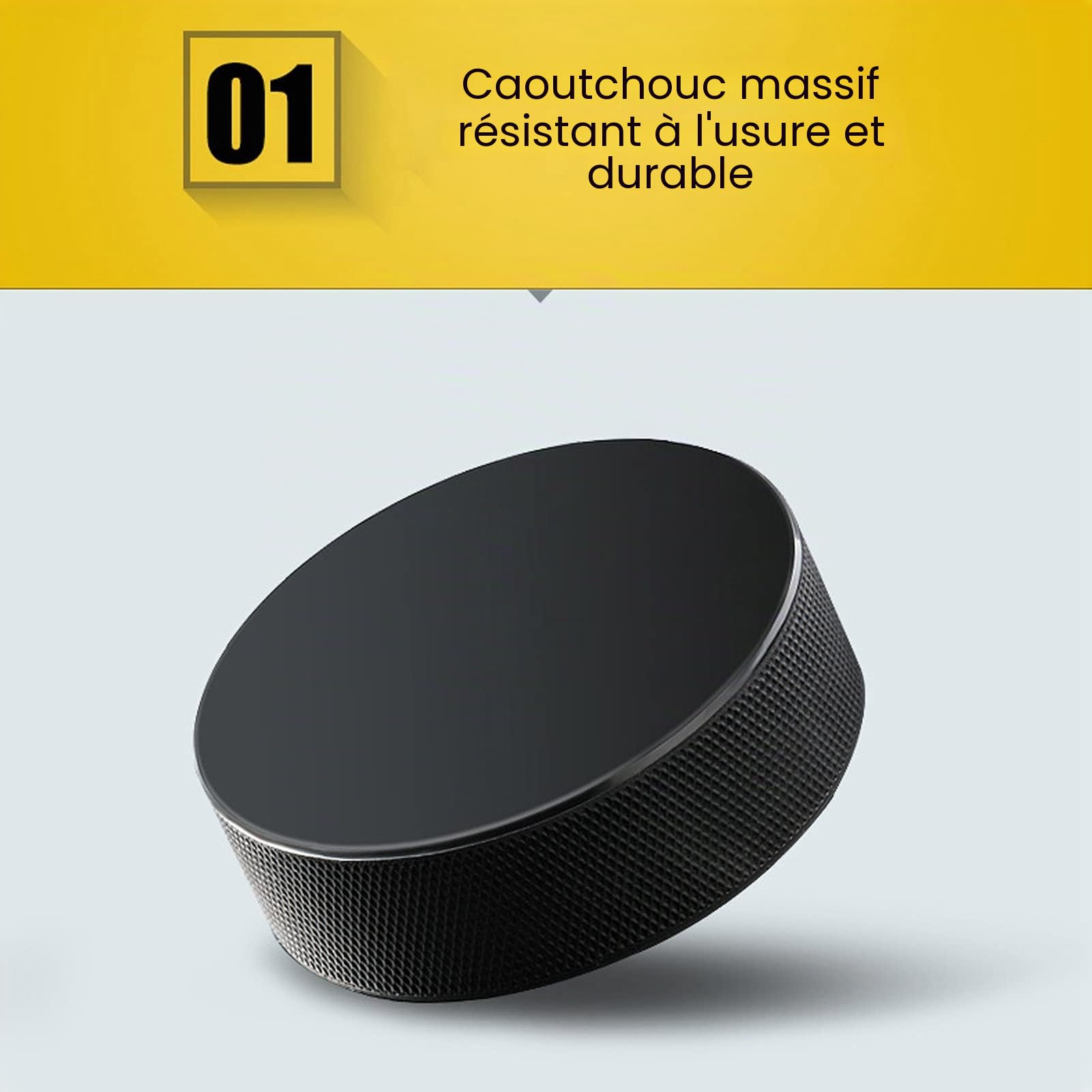 Tissting OUTDOOR Lot 2 Palets Hockey sur Glace Caoutchouc