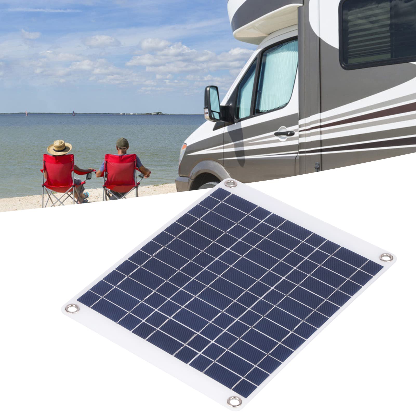 Jadeshay panneau solaire 15W 12V polycristallin portable