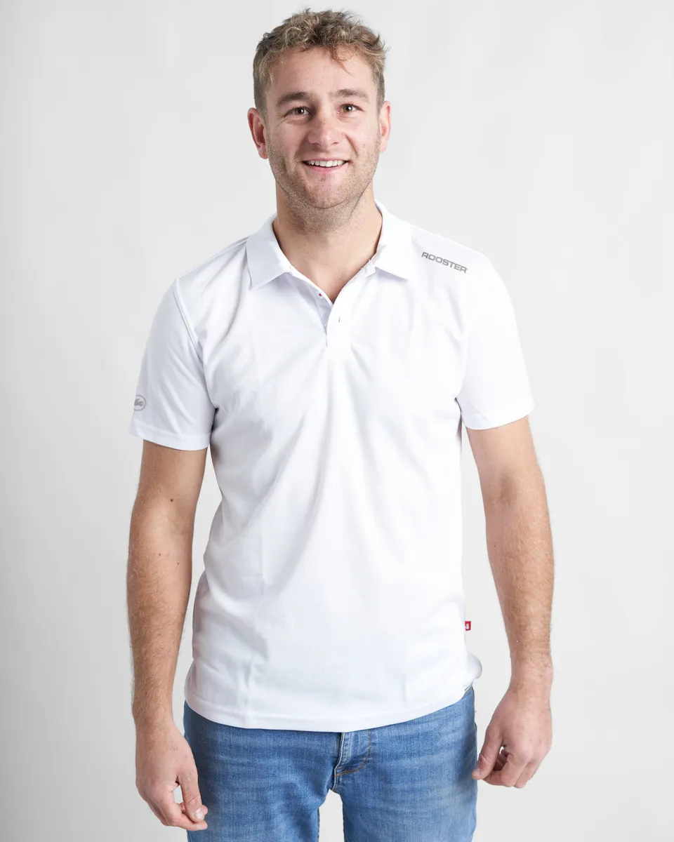 Rooster Technical Casual Polo Crew coton homme taille M