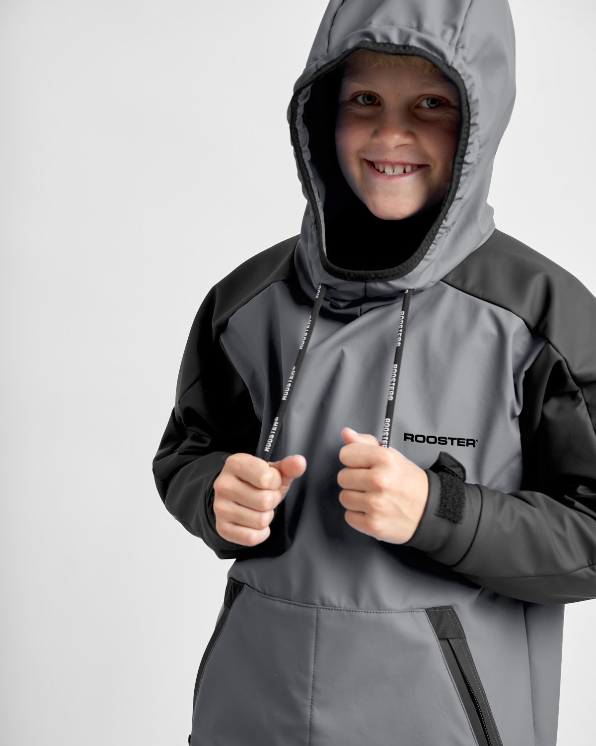 Rooster Aquafleece sweat capuche junior bleu Junior Small