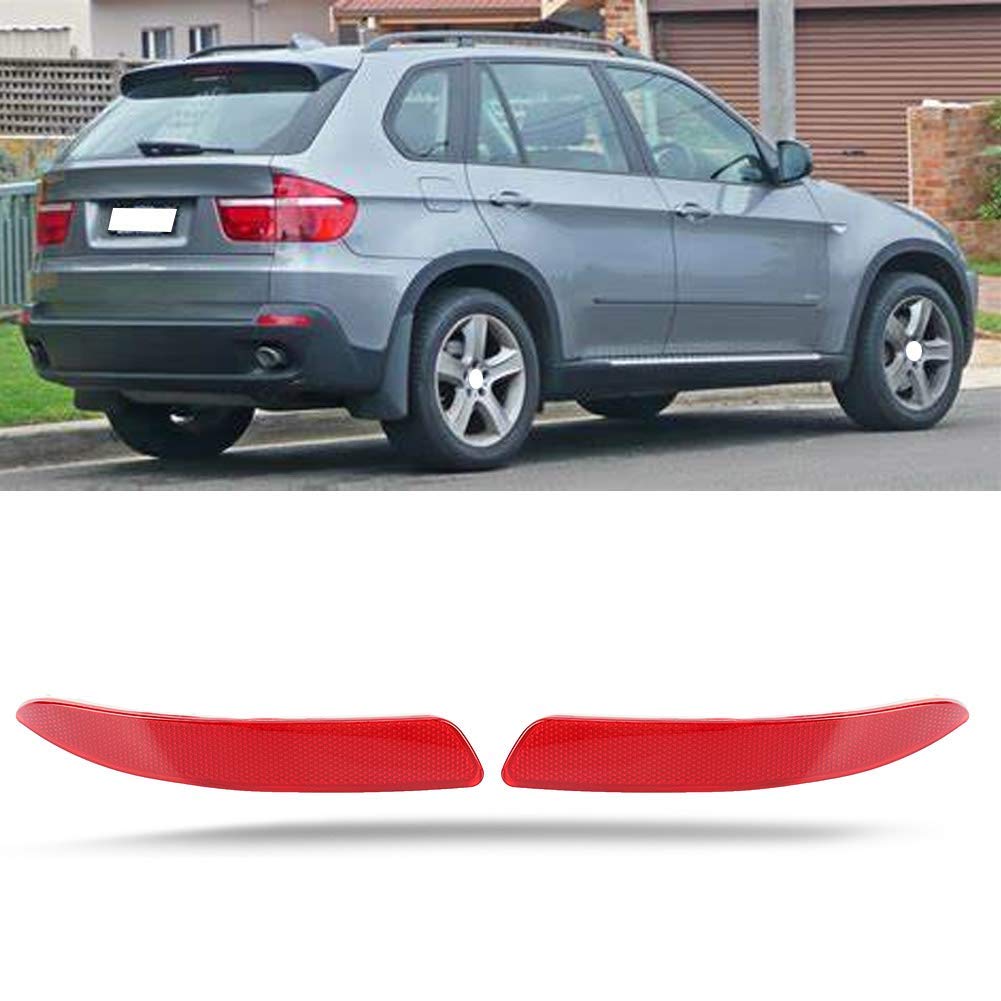 Ejoyous réflecteur pare-chocs arrière X5 E70 paire rouge