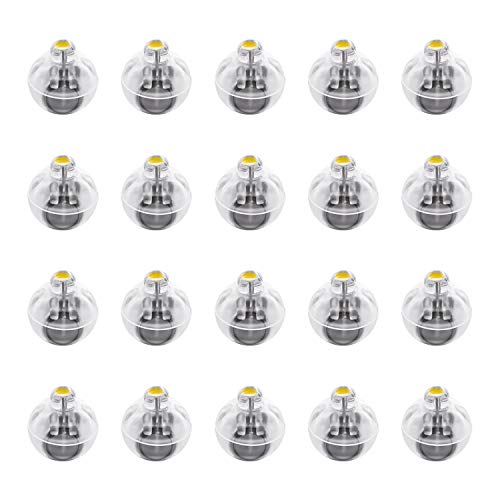 FEPITO Party Decorations boules LED jaune chaud 20 pièces 1,4 cm