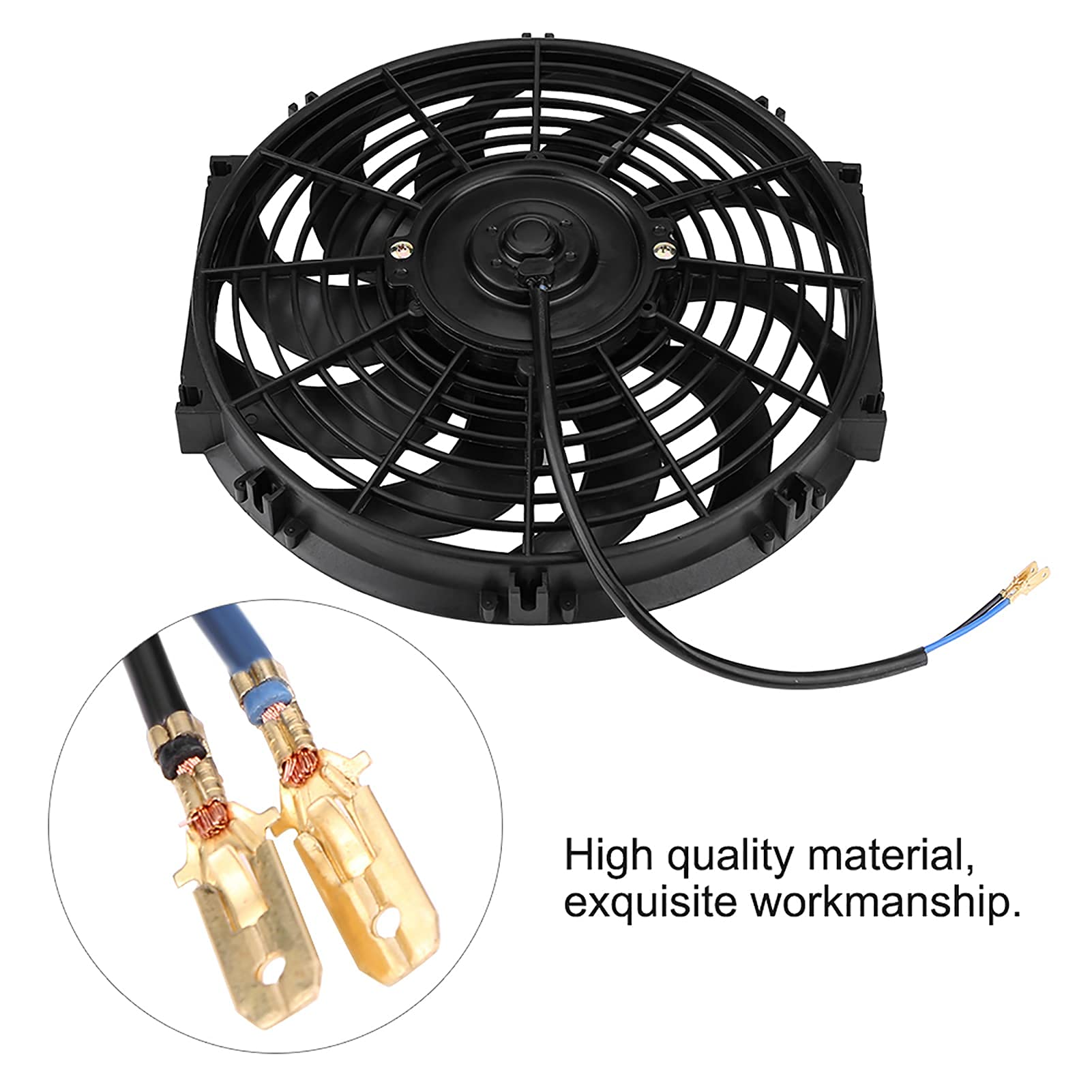 Ejoyous Ventilateur Refroidissement Moteur 12V 80W 30cm