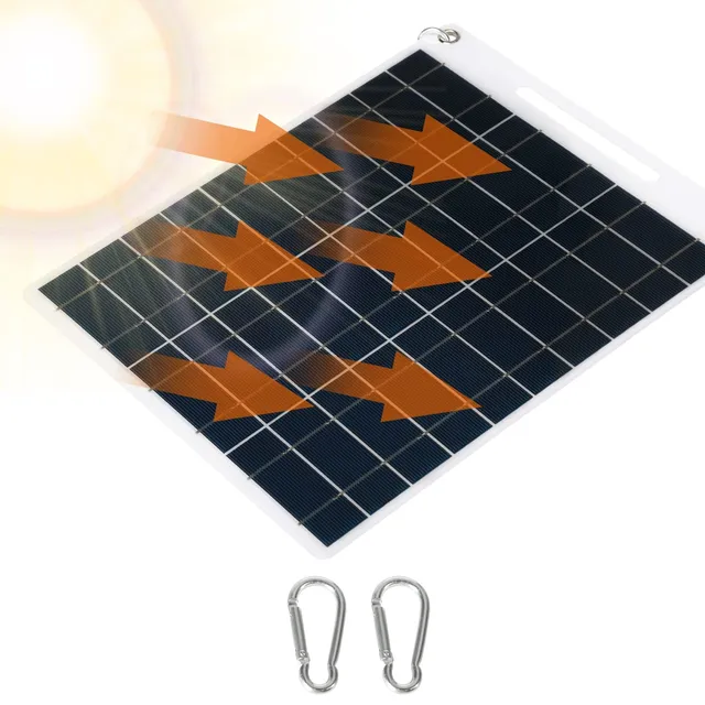 Jadeshay Panneau Solaire 30W 5V Double USB Portable