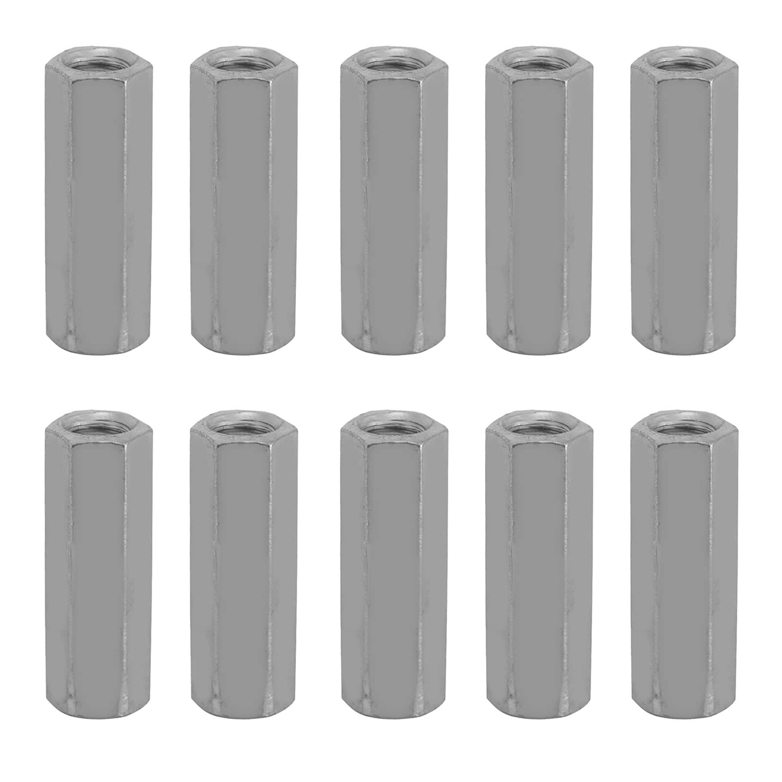 FTVOGUE Écrous Longs M6x30 Acier Hexagonal Lot 10