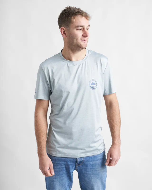 Rooster T-Shirt homme technique gris polyester recyclé