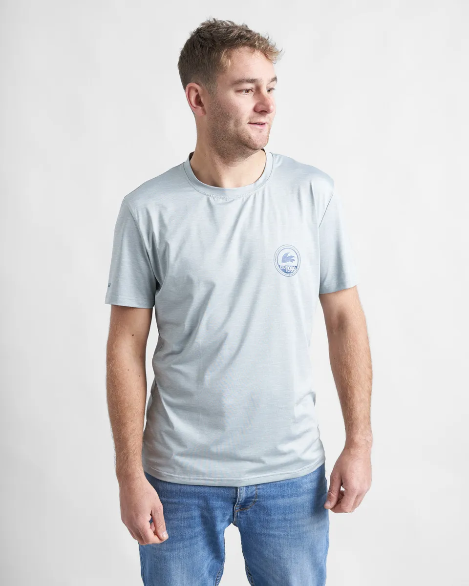 Rooster T-Shirt homme technique gris polyester recyclé