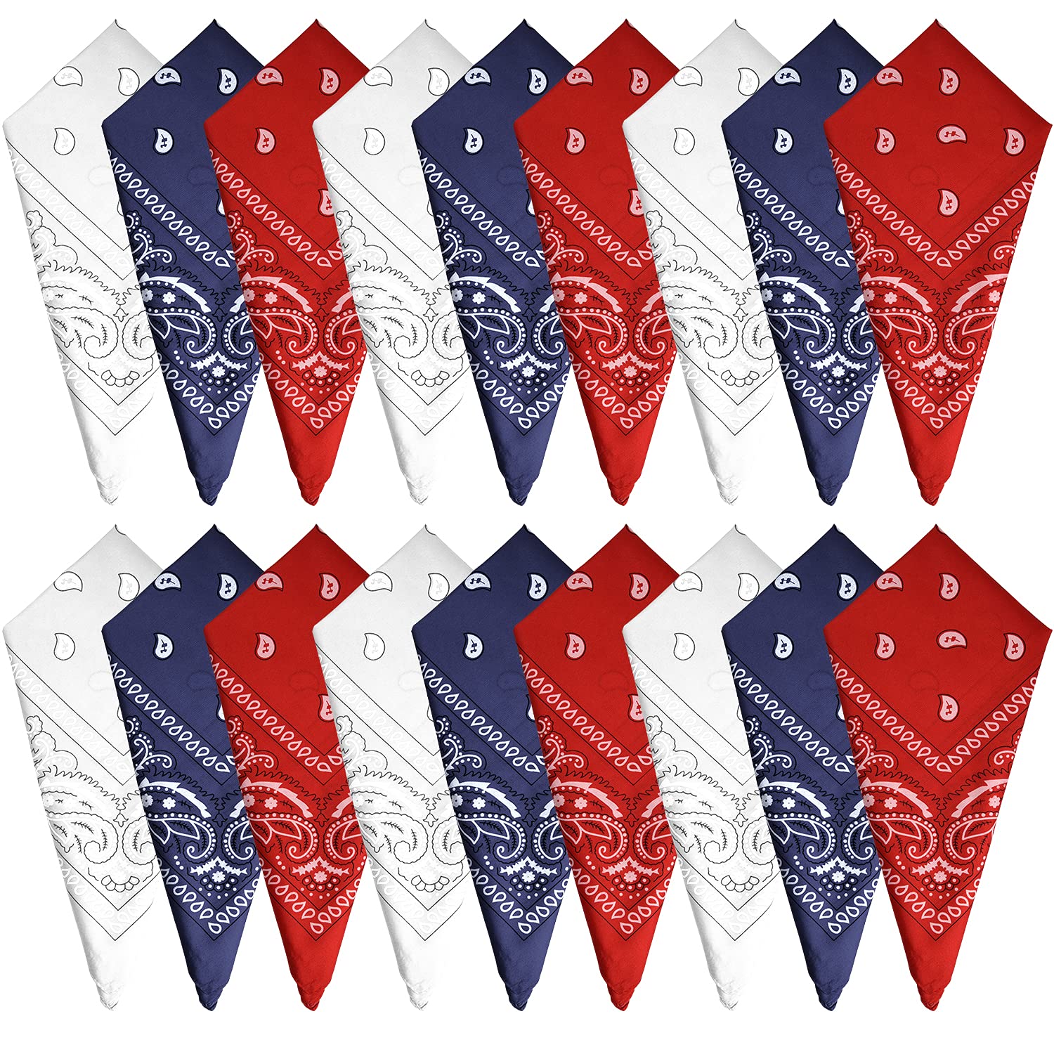 FEPITO mouchoirs coton tie dye paisley multicolore
