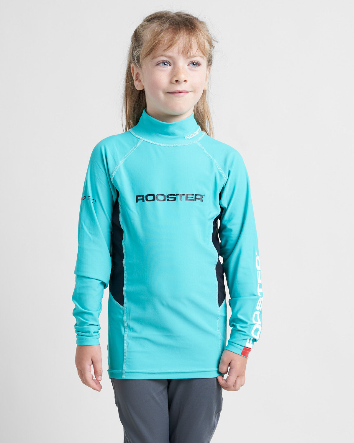 Rooster lycra junior manche longue Rash Top graphite