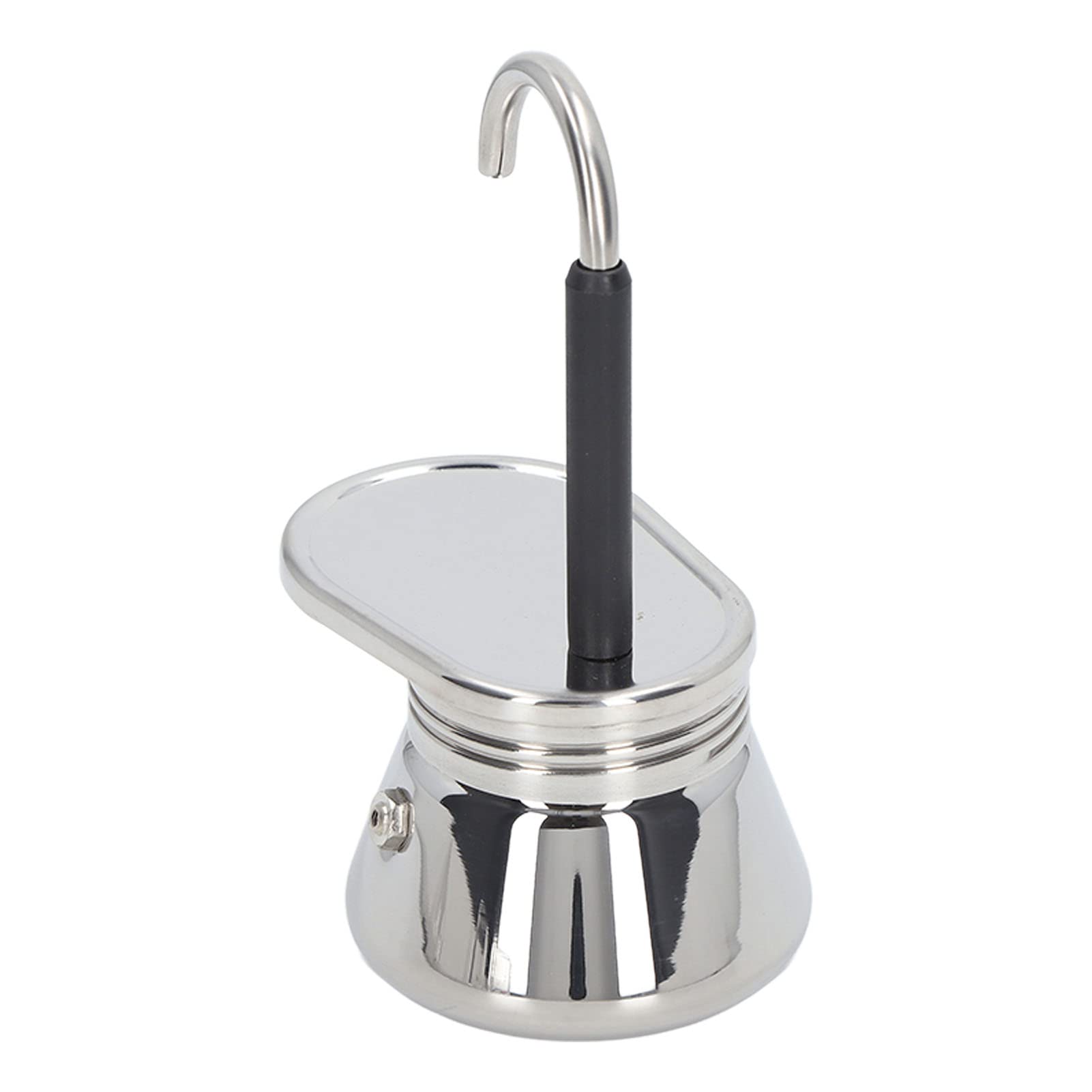 Tissting Cafetière moka italienne inox 1 bec portable 15,5 cm