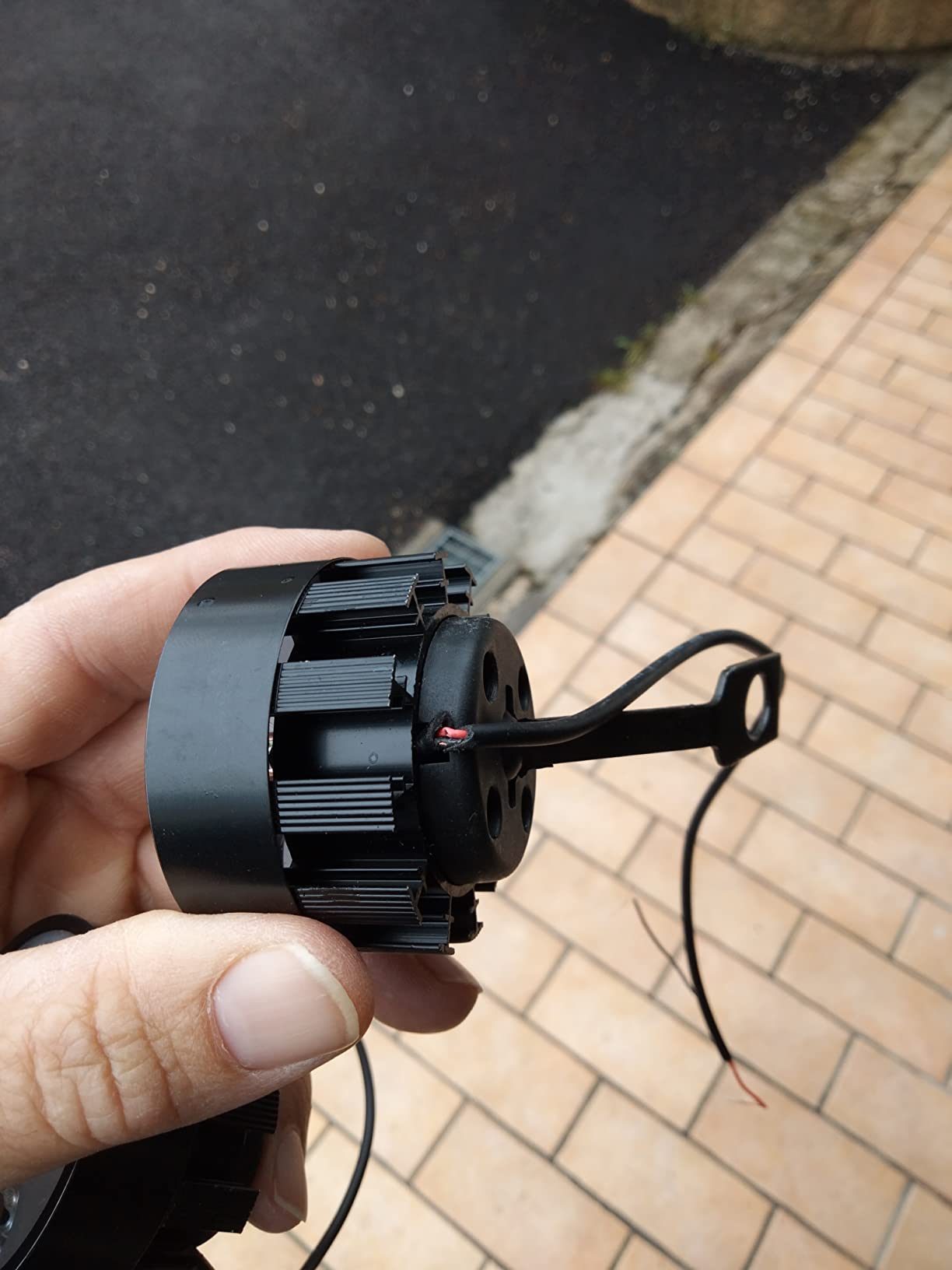 Ejoyous Phare LED Moto 12V 24W blanc lot 2 étanche