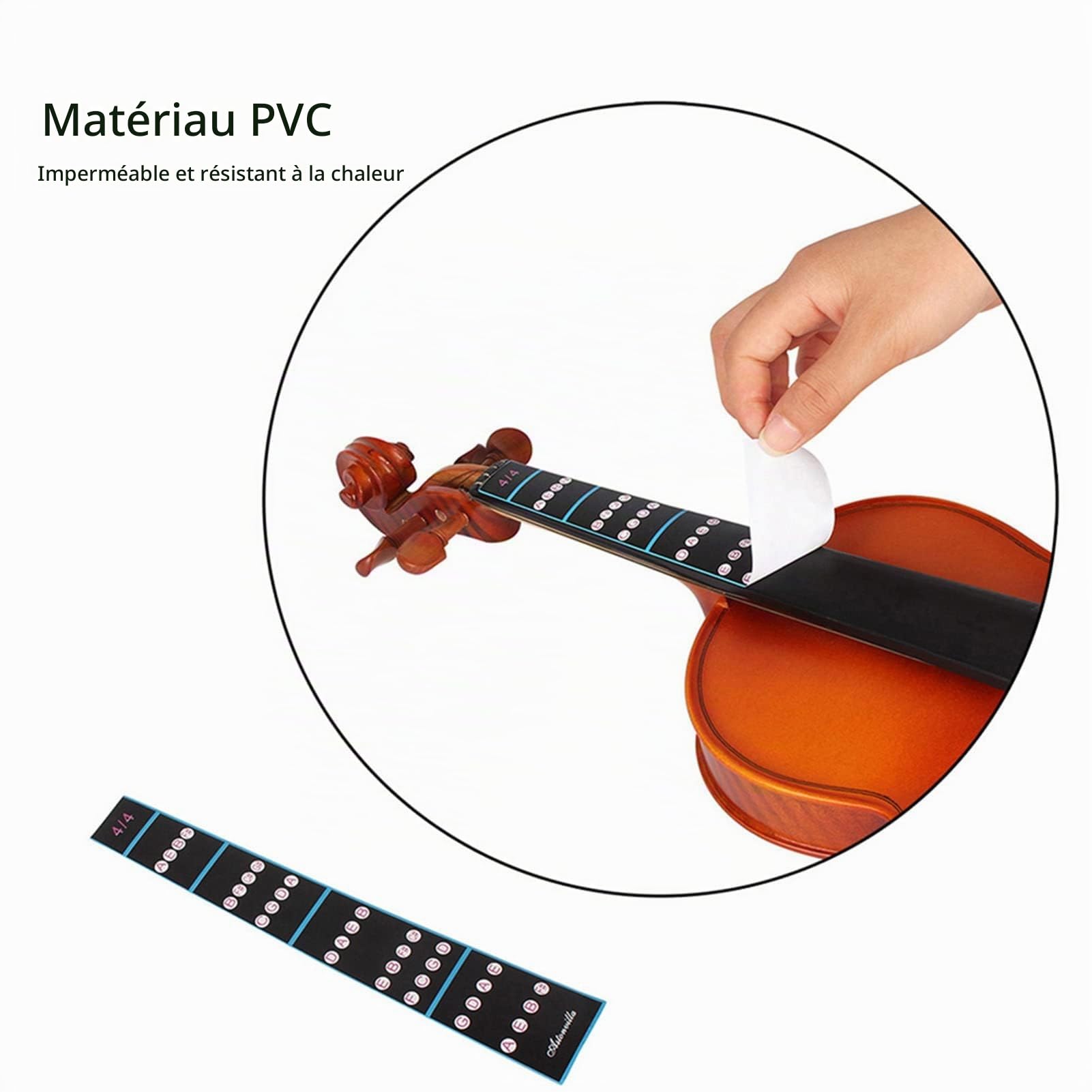 Ejoyous autocollant touche violon 4/4 débutant PVC