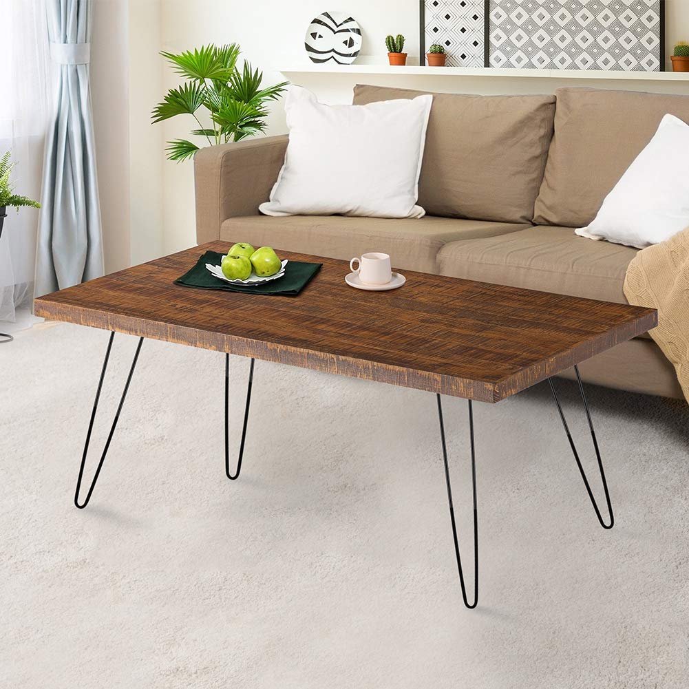 Ejoyous Home Improvement Tool pieds table epingle 30 cm noir lot 4