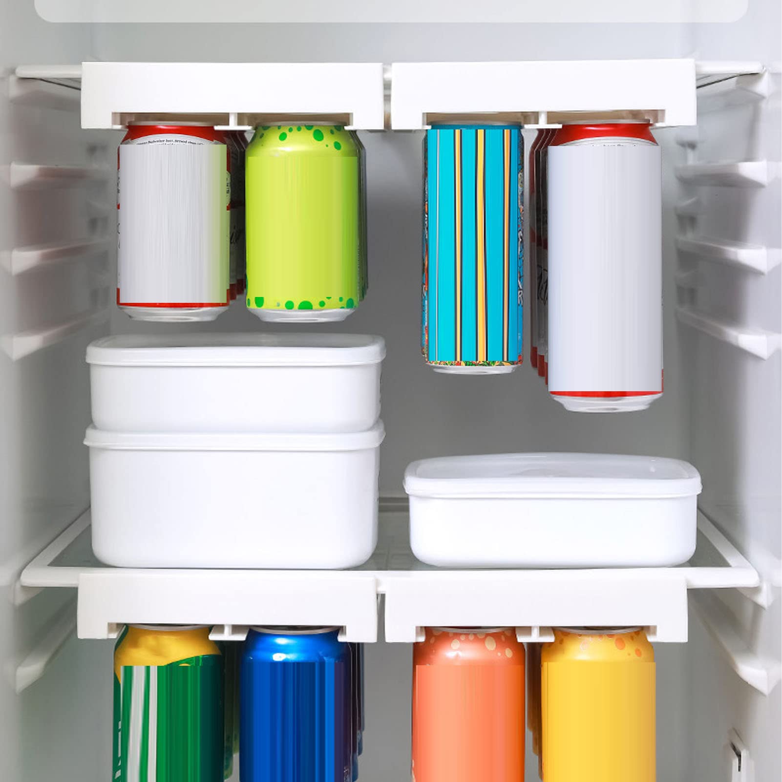 Tissting Kitchen Bathroom organiseur canettes frigo suspendu 8 canettes