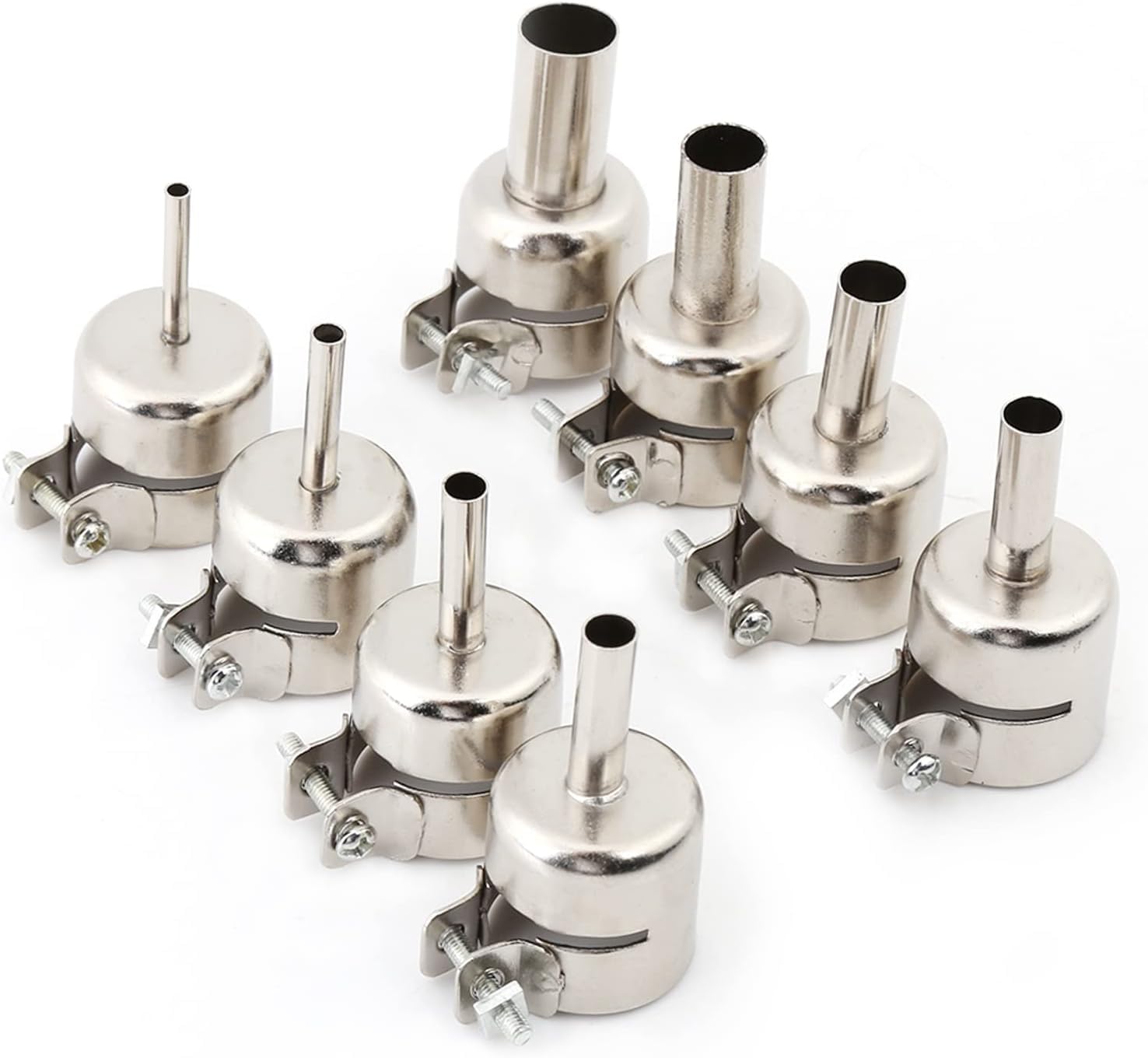 FTVOGUE Buses Pistolet Chaleur Inox 3-12mm Lot 8 Ronde