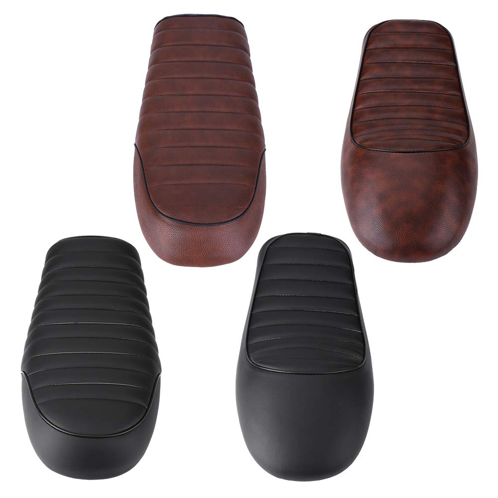 Ejoyous Selle moto cuir PU 53cm noir style B
