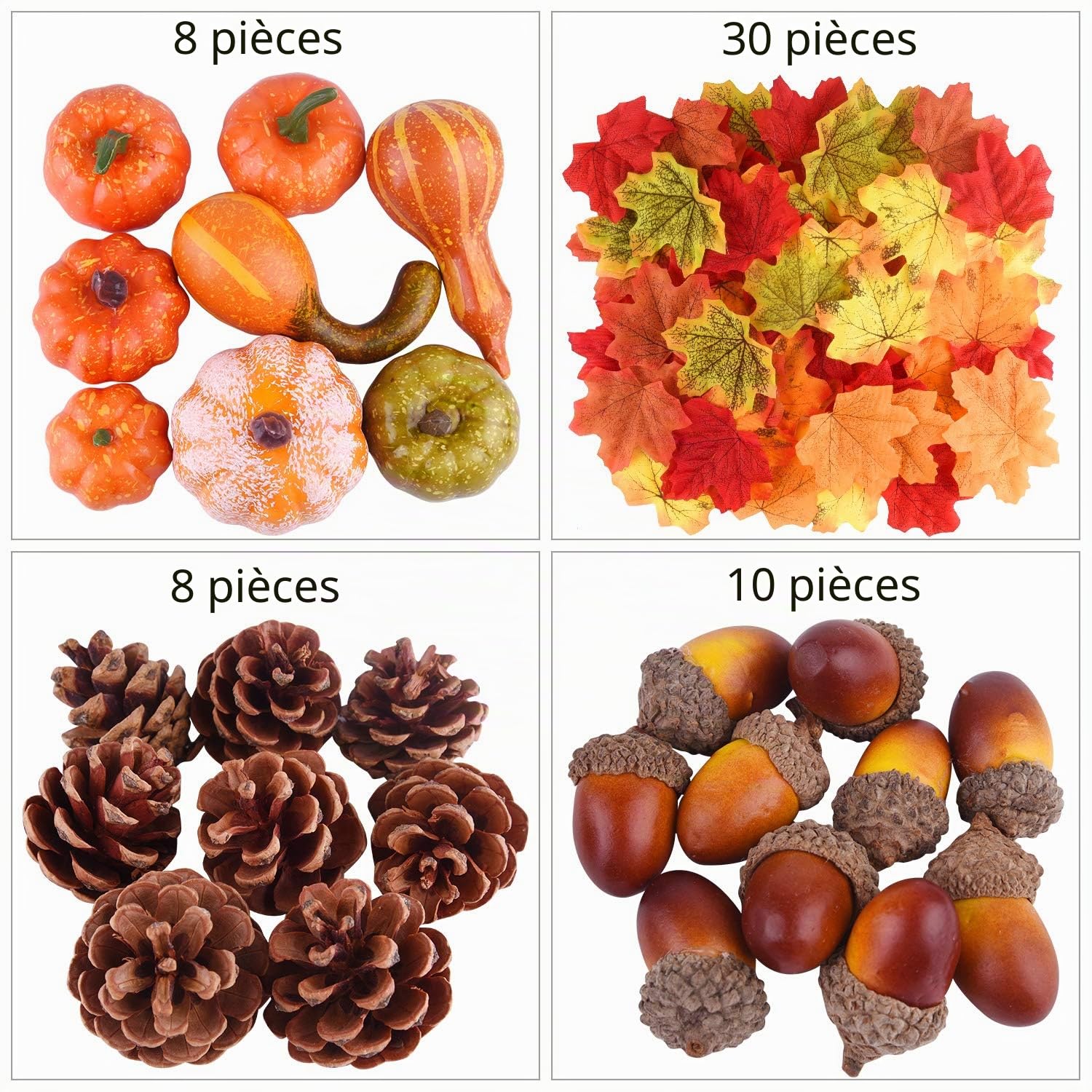 FEPITO Party Decorations déco automne 56 pièces