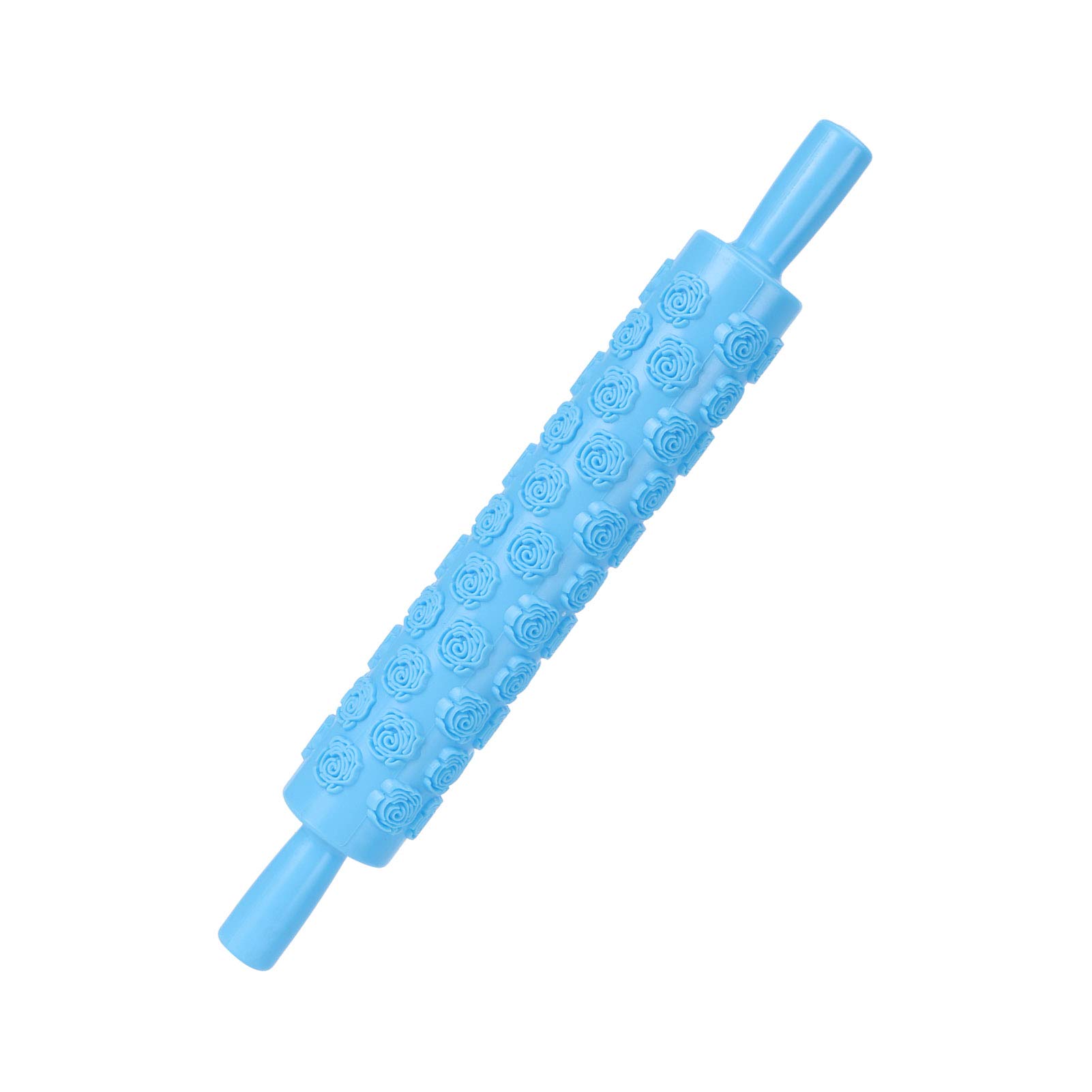 Tissting Rouleau à Pâtisserie Relief Bleu Plastique Alimentaire