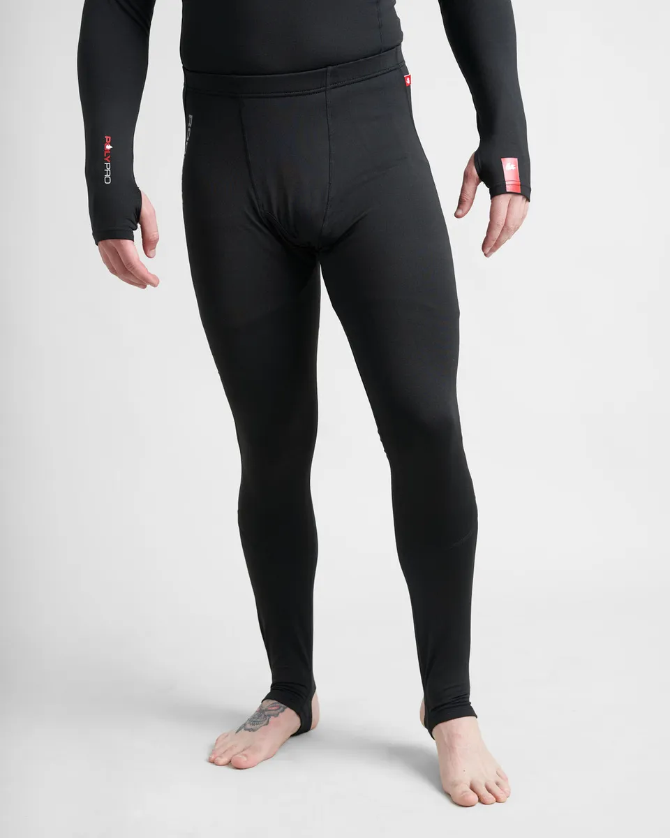 Rooster PolyPro legging thermique noir M/L polypropylène