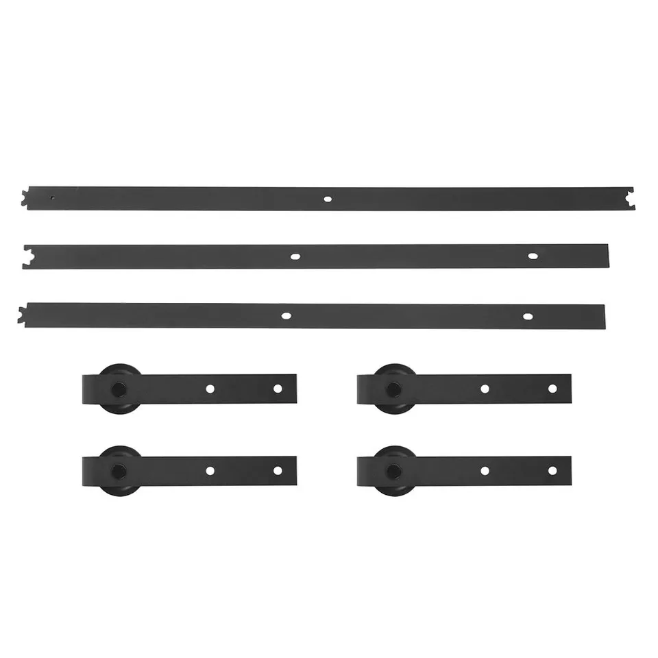 Ejoyous Kit Rail Porte Coulissante Double 10FT Acier