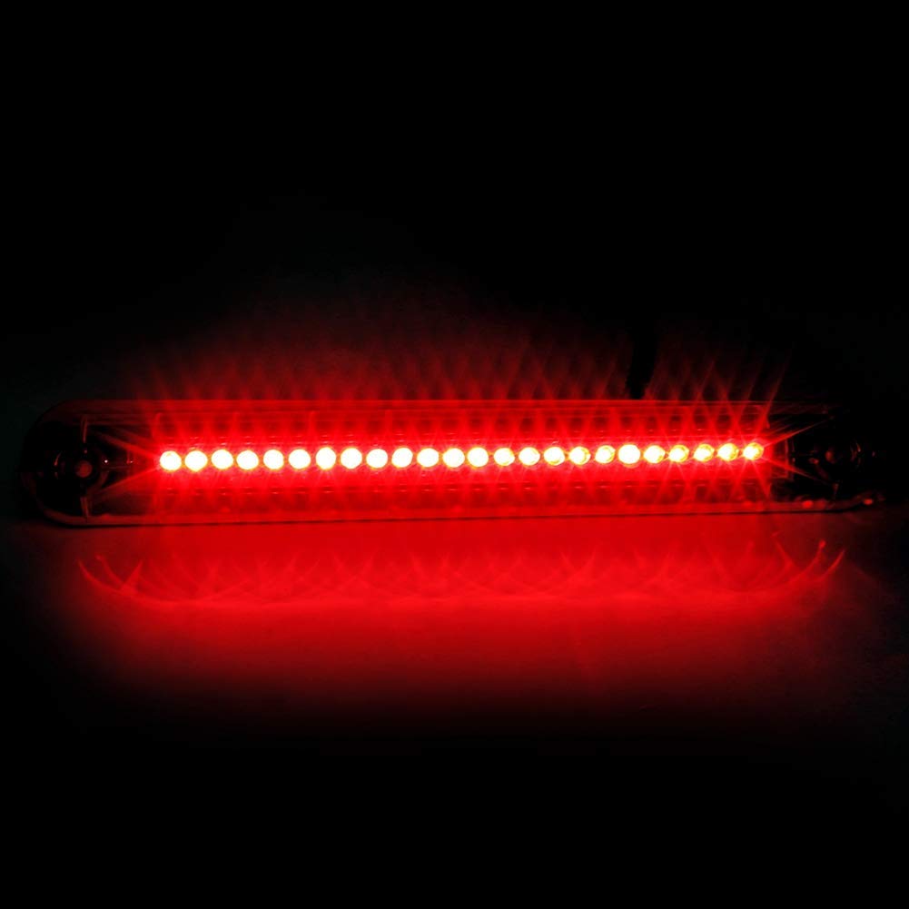 Ejoyous 24 LED feu stop 12V rouge universel etanche auto moto