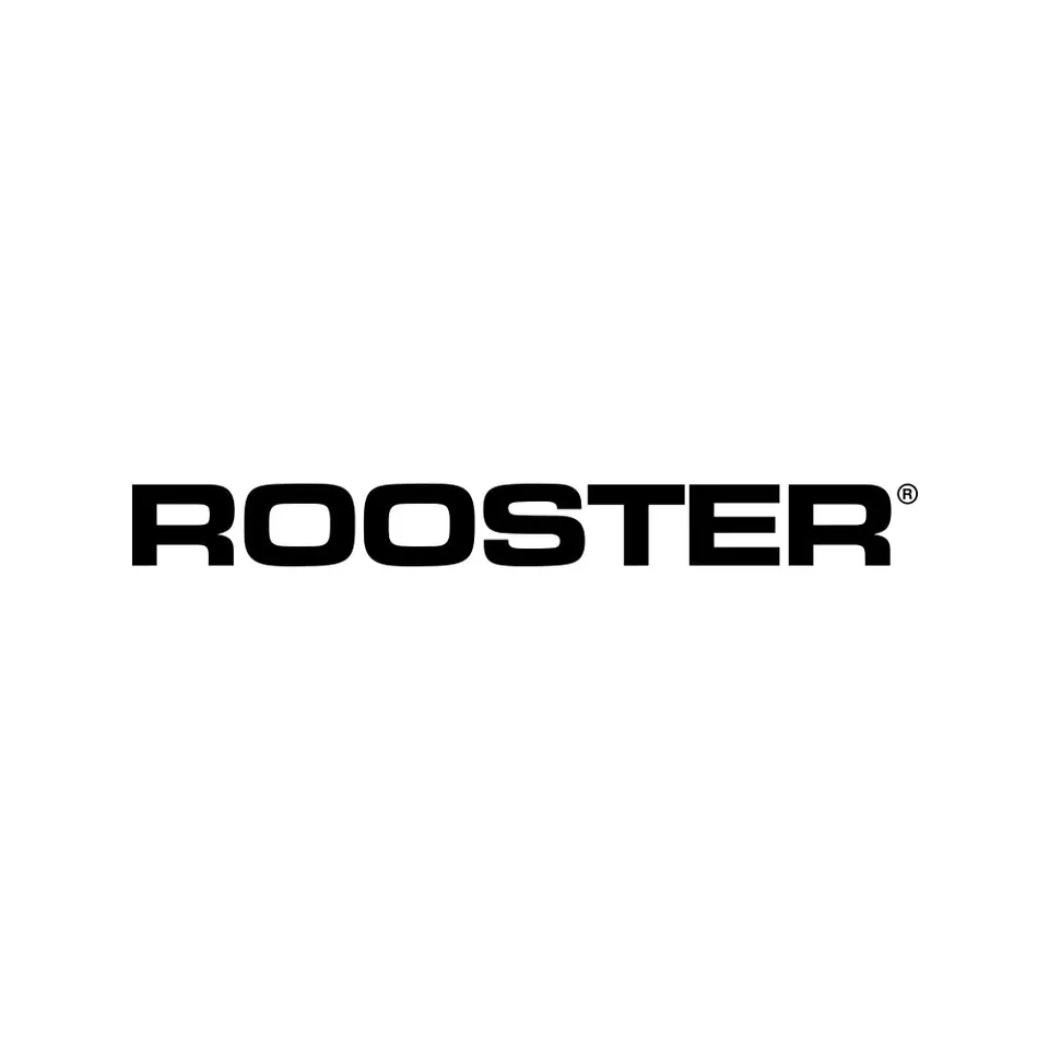 Rooster Merchandise Sticker 200mm vinyle noir