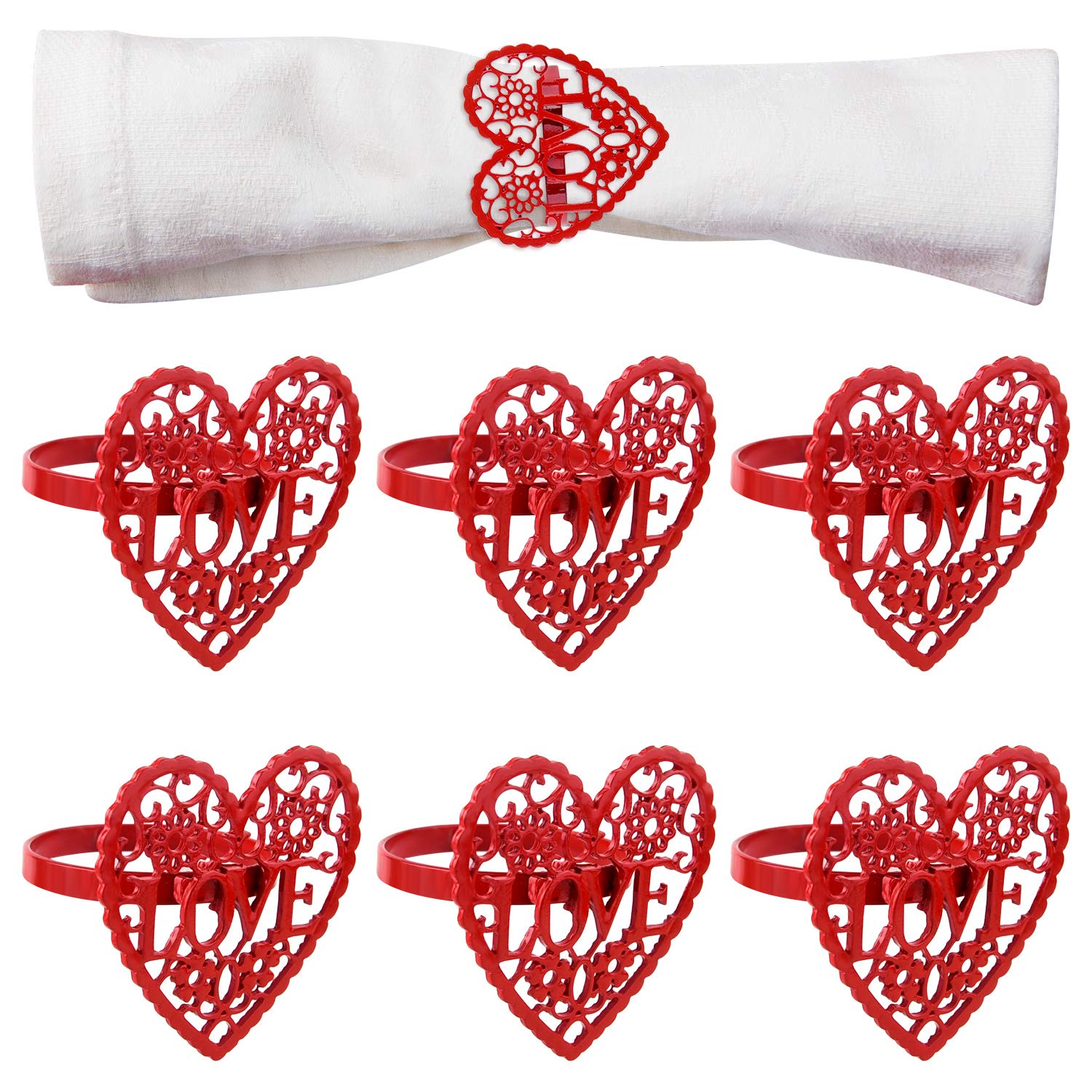 FEPITO Party Decorations ronds serviette lapin blanc x12