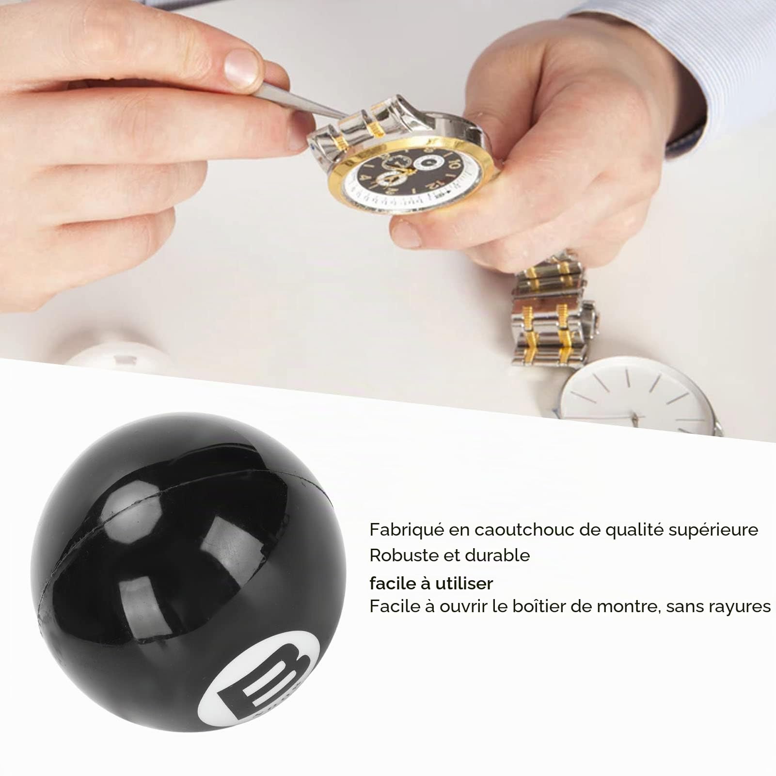 Ejoyous boule ouvre-boîtier montre caoutchouc 7 cm