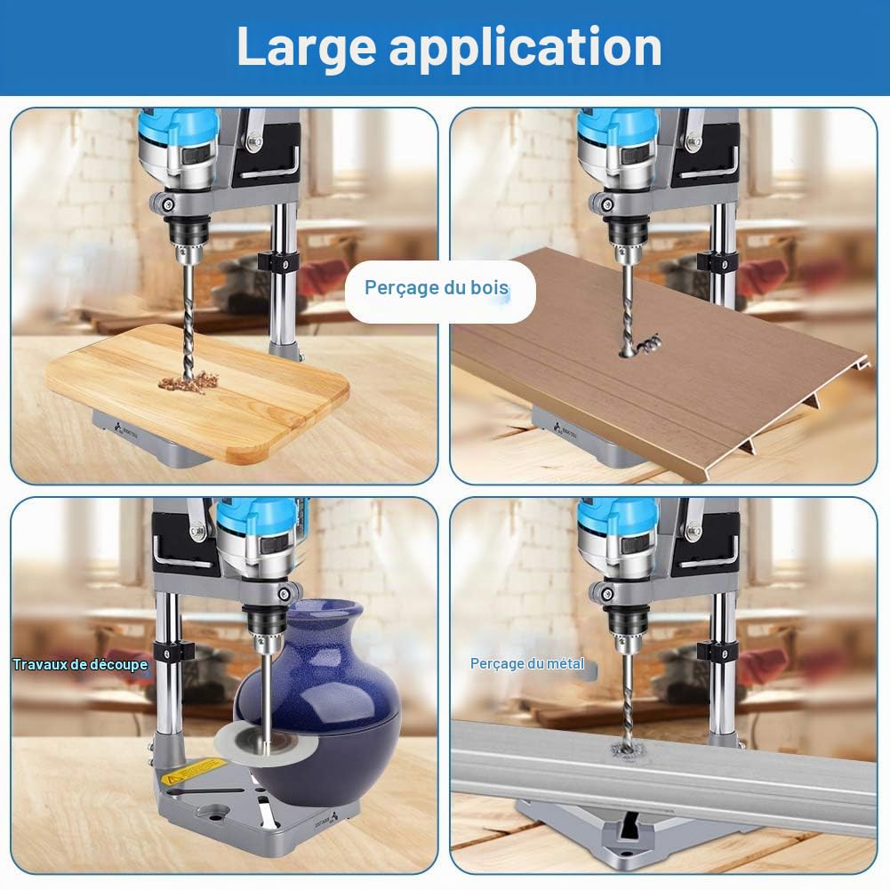Ejoyous support perceuse colonne alu 60 mm 38/43 mm