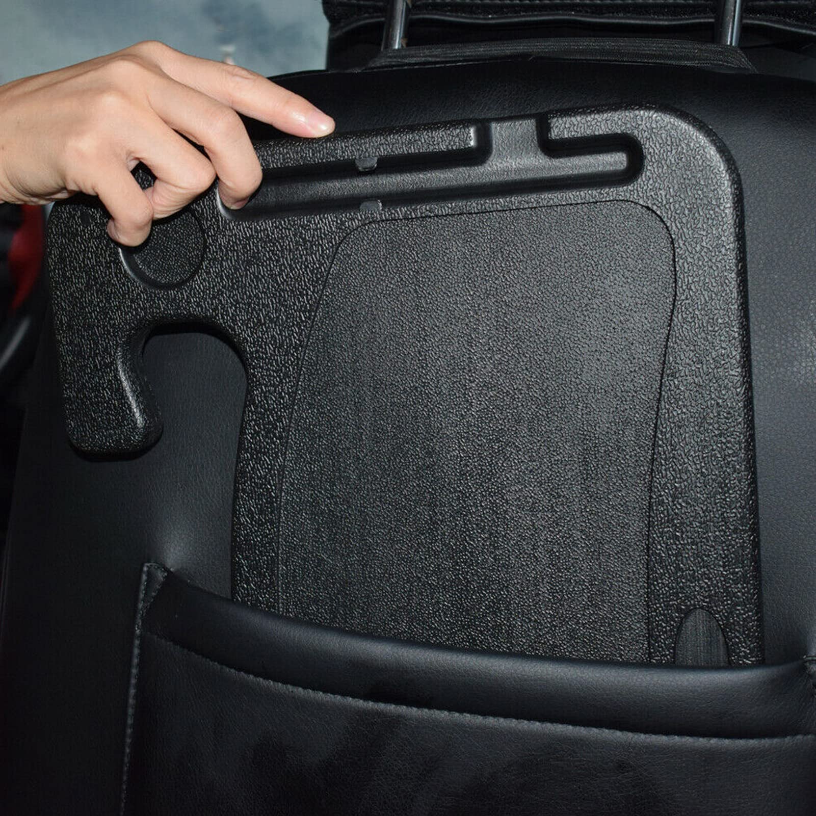 Tissting Vehicle tablette volant voiture ABS noir 42x28 cm
