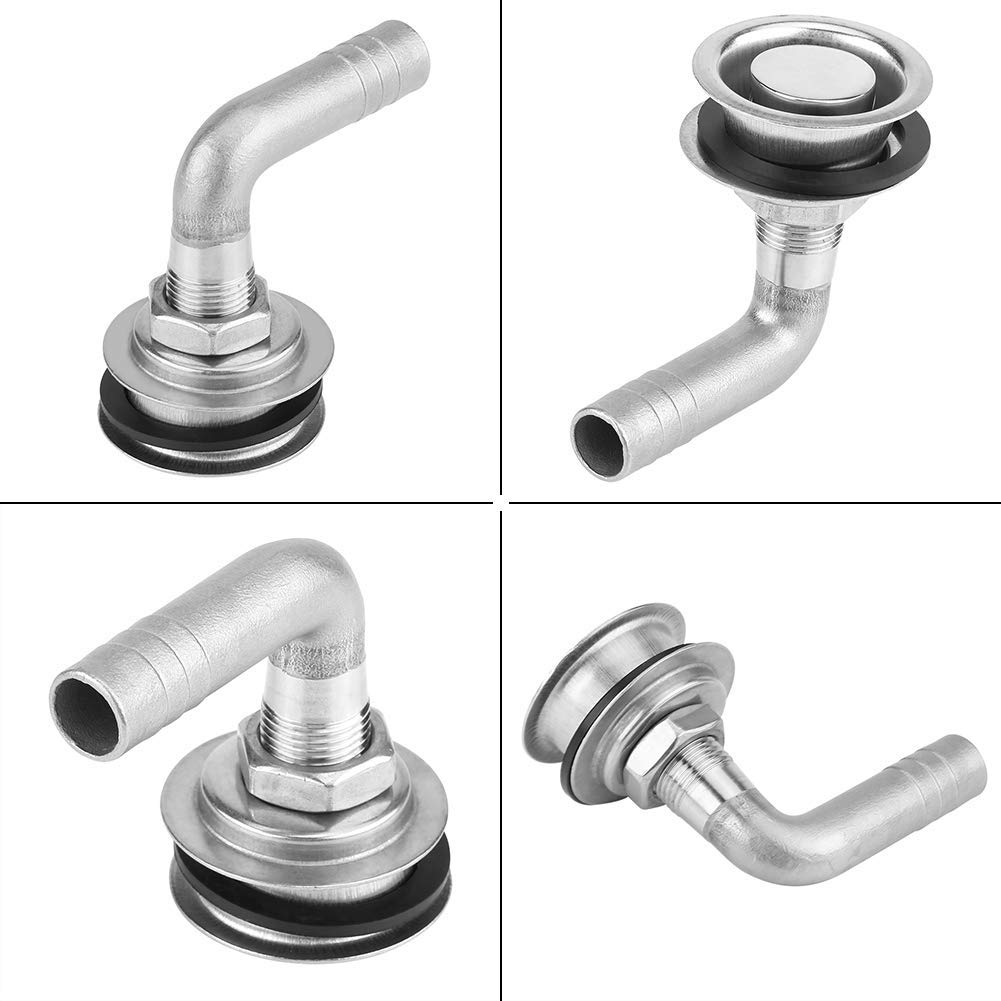 Ejoyous Évent Réservoir Carburant Bateau Inox 90° 5/8"