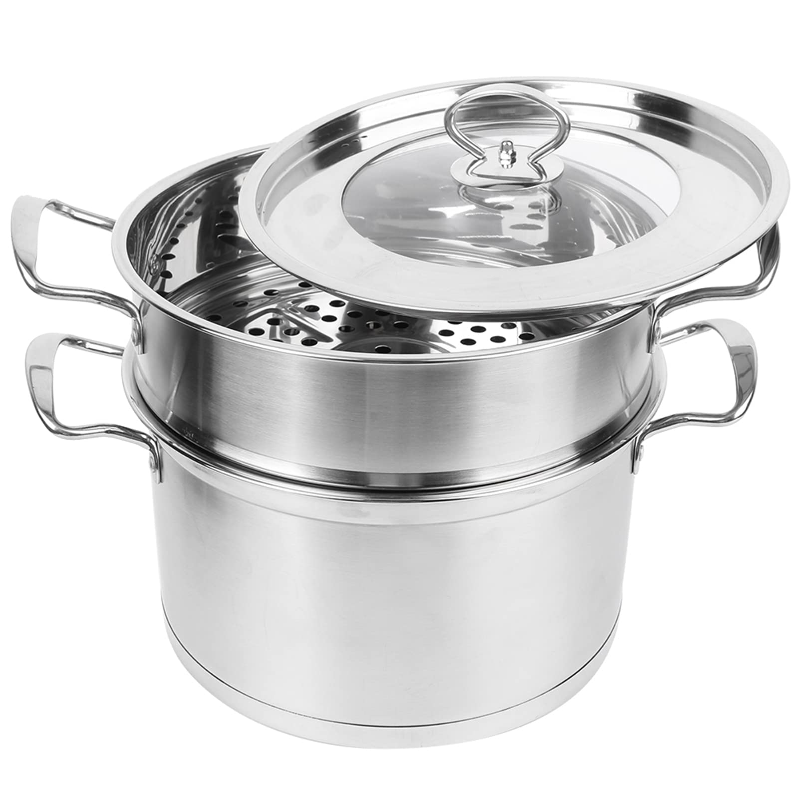 Ejoyous Couscoussier 2 Niveaux Inox Cuit Vapeur avec Couvercle