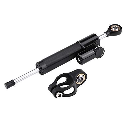 Ejoyous Amortisseur Direction Moto Universel Aluminium Inversé
