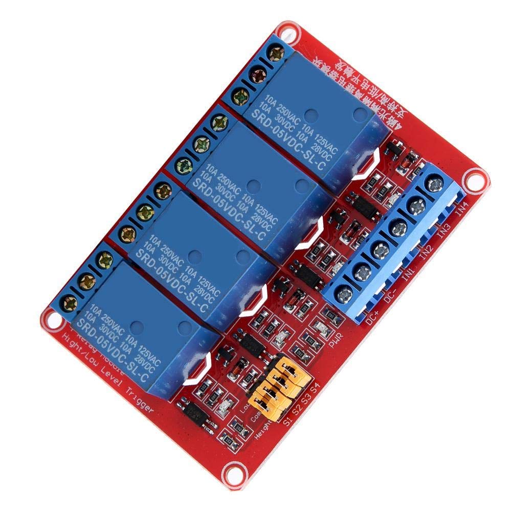 FTVOGUE Module Relais 4 Canaux 5V Optocoupleur