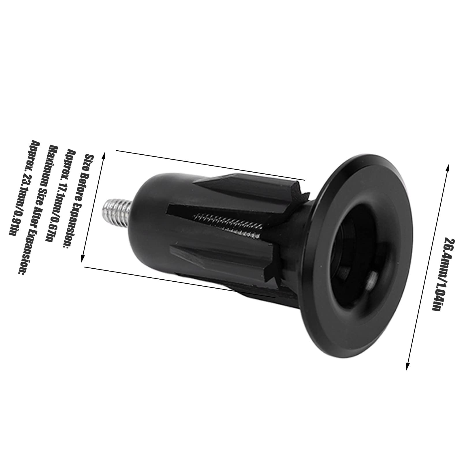 Tissting bouchons guidon vélo alu noir paire